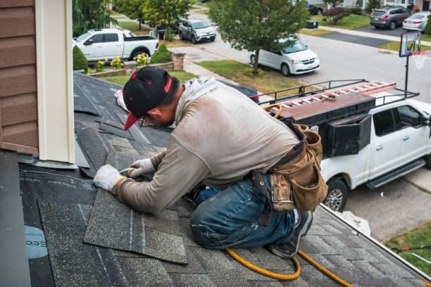 Professional Emergency Roof Repair technician working in Curtisville, PA